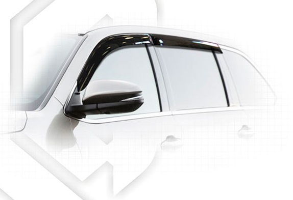 картинка Дефлекторы окон для Toyota Highlander III (2013 +) (Накладные) Германия от магазина CarAutoStudio.ru