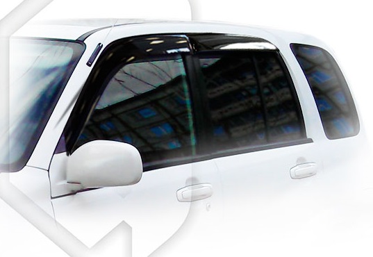 картинка Дефлекторы окон для Suzuki XL-7 I (1998 - 2006) (Накладные) Премиум от магазина CarAutoStudio.ru