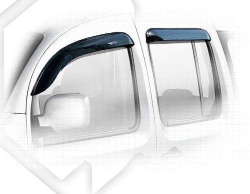 картинка Дефлекторы окон для Renault Kangoo II (2008 +) (Накладные) Премиум от магазина CarAutoStudio.ru