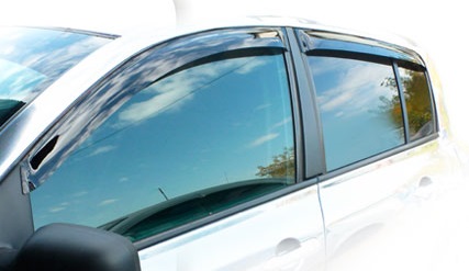 картинка Дефлекторы окон для Renault Clio IV (2012 +) Хэтчбек / Универсал (Накладные) Премиум от магазина CarAutoStudio.ru