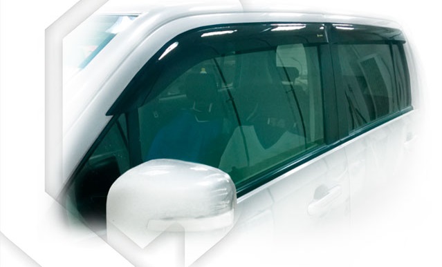 картинка Дефлекторы окон для Suzuki Wagon R+ (1997 - 2008) (Накладные) Премиум от магазина CarAutoStudio.ru
