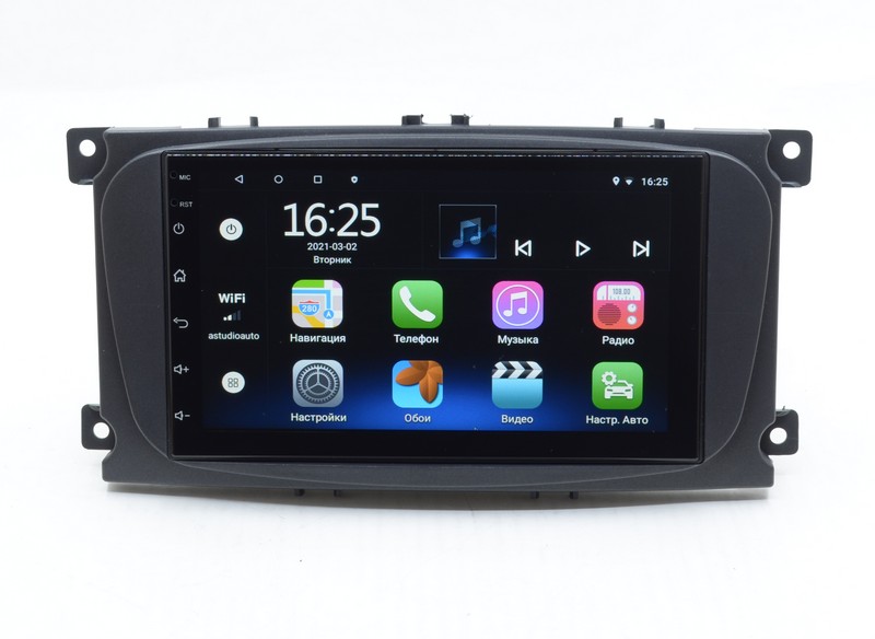 картинка Штатная магнитола для Ford Transit Connect I (2009 - 2012) IPS 7 дюймов Android 9 (4 ядра, ОЗУ 1GB, ROM 16GB) черная - комплект от магазина CarAutoStudio.ru